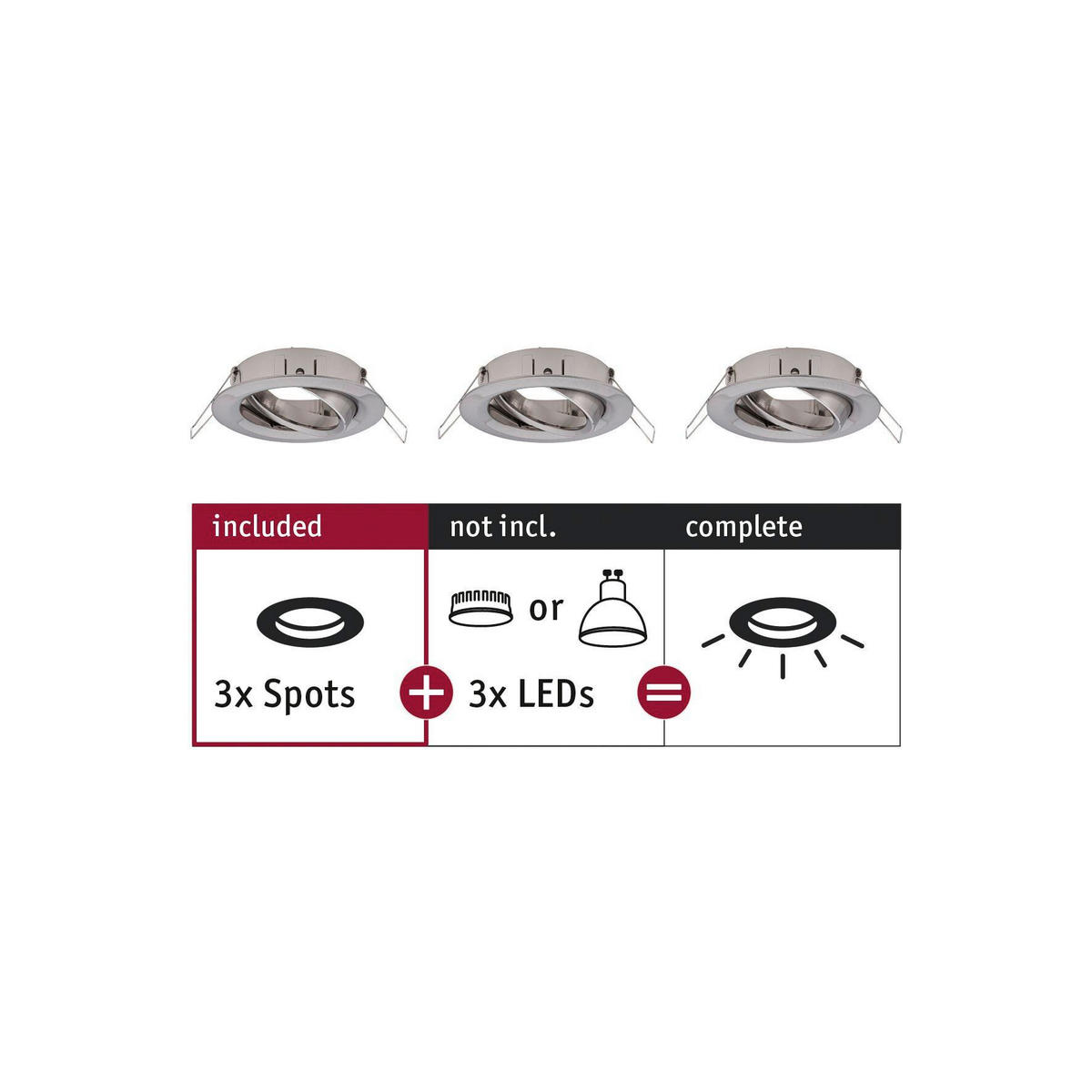 DECKENLEUCHTE 8,4 cm  - Alufarben, Basics, Metall (8,4cm) - Paulmann
