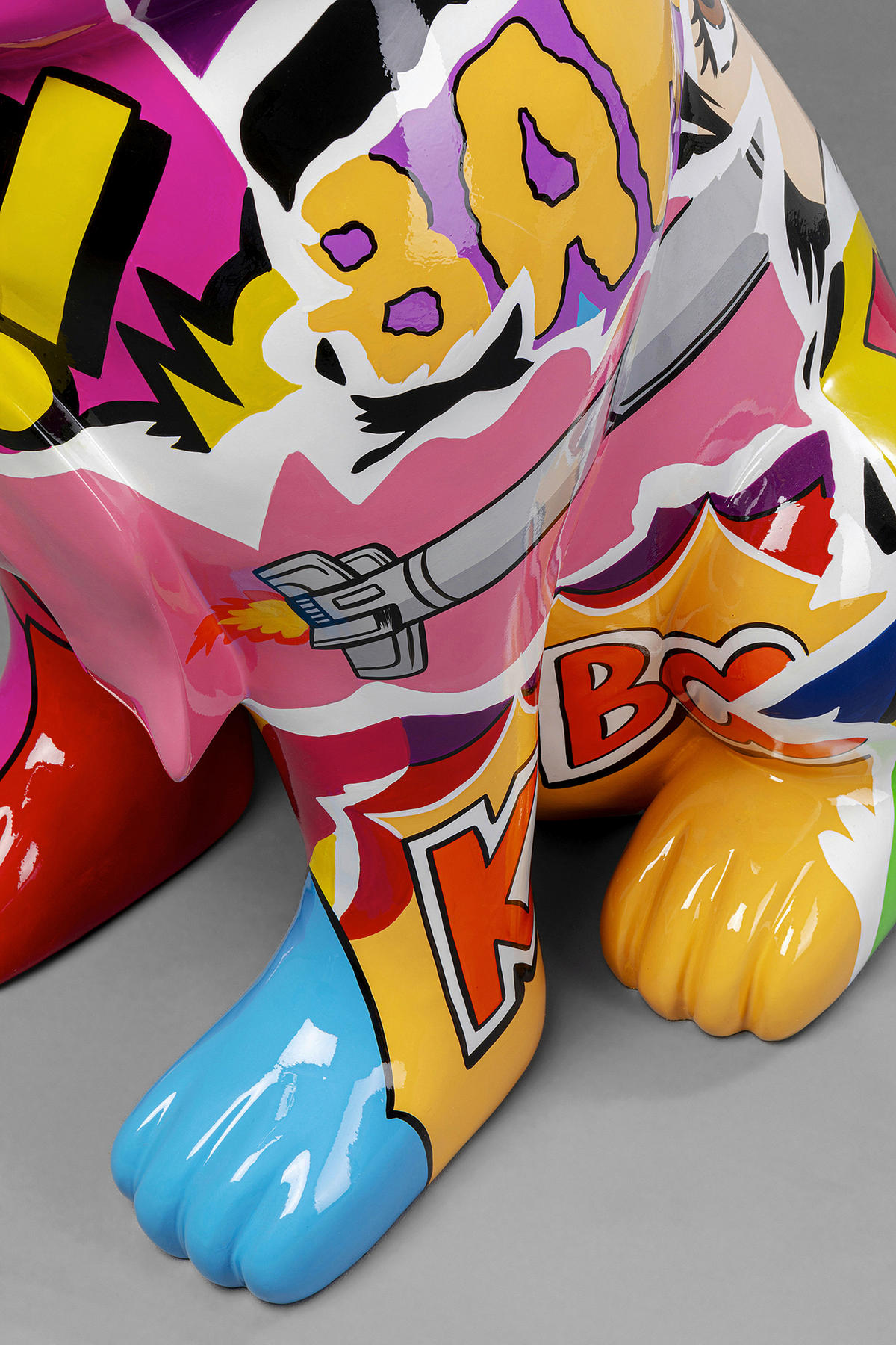 DEKOHUND - Blau/Pink, Design, Kunststoff (24/49/8cm) - Kare-Design