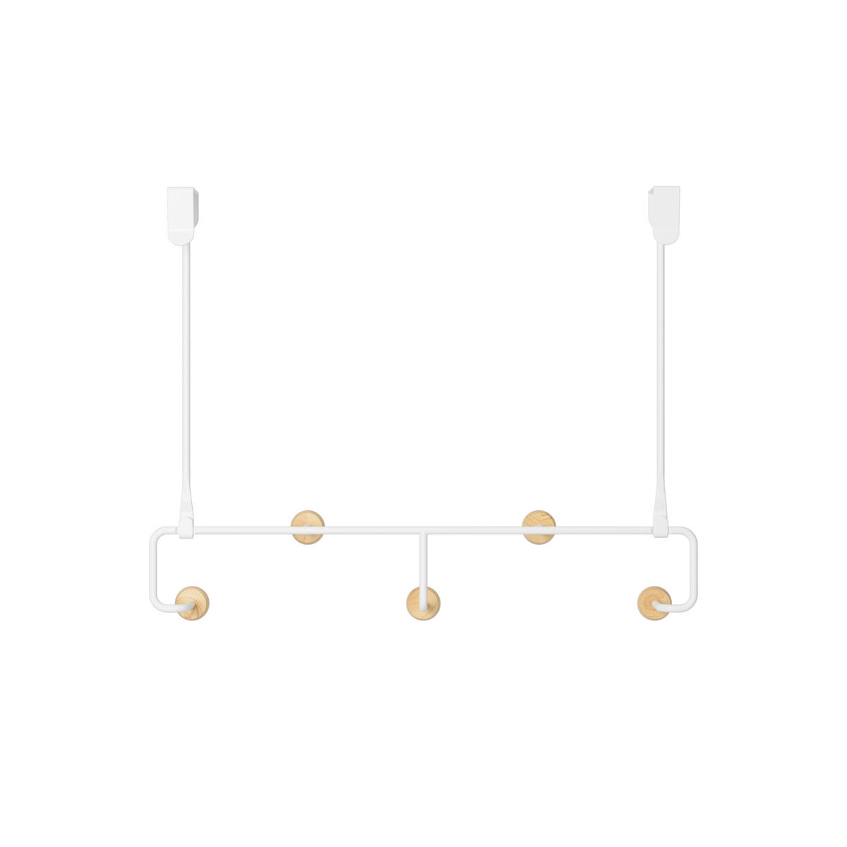 ČIVILUK ZA VRATA  prirodna boja, bela  drvo, metal  - bela/prirodna boja, Osnovno, drvo/metal (10/30/30cm) - Umbra