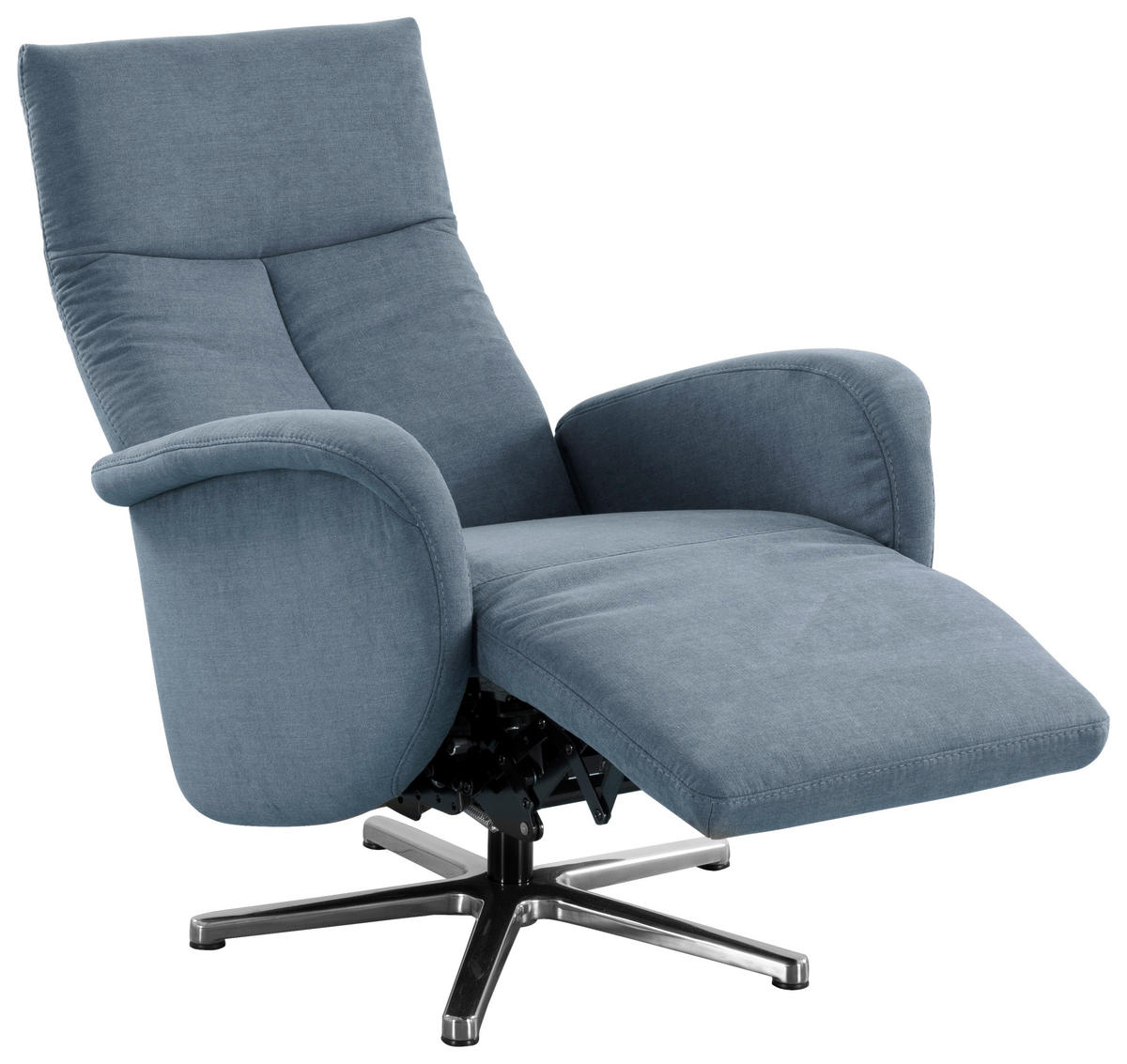 DREHSTUHL  in Flachgewebe Hellblau  - Chromfarben/Hellblau, Konventionell, Textil/Metall (75/112/82cm) - Sit & More