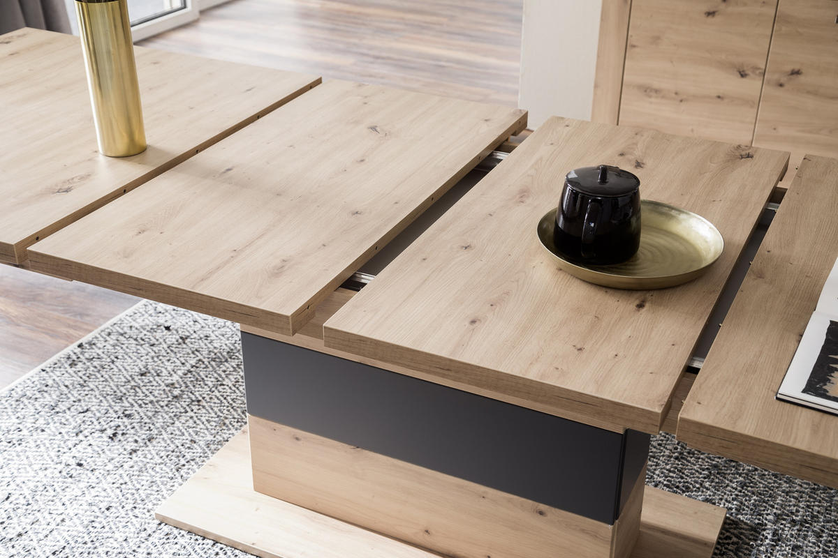 ESSTISCH in Holzwerkstoff 180-280/100/77 cm   - Eichefarben, Design, Holzwerkstoff (180-280/100/77cm) - Livetastic