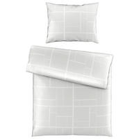 BETTWÄSCHE 2-teilig Satin 140/200 cm  - Weiß, KONVENTIONELL, Textil (140/200cm) - Dieter Knoll