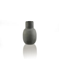 VASE  - Grau, Trend, Glas (34cm)