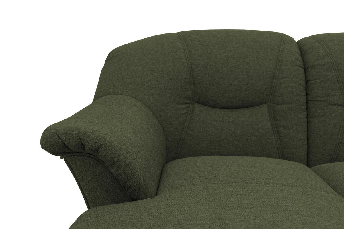 WOHNLANDSCHAFT Grün Mikrofaser  - Schwarz/Grün, KONVENTIONELL, Kunststoff/Textil (146/295/180cm) - MID.YOU