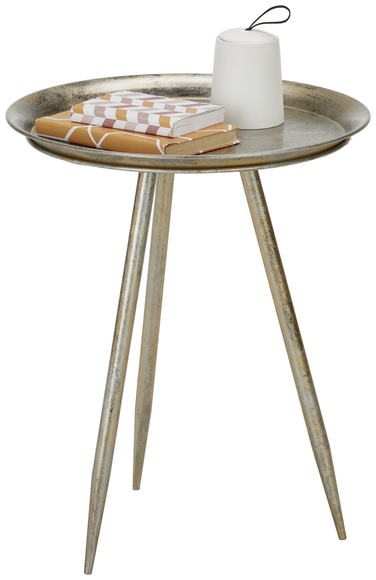 KISASZTAL fém  44/54 cm  - bronz, Modern, fém (44/54cm) - Modern Living
