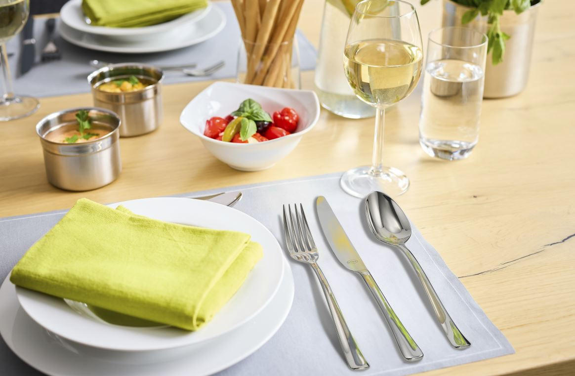 BESTECKSET DESIO 30-teilig Edelstahl  - Edelstahlfarben, Basics, Metall (46,5/27,5/5,5cm) - Rösle