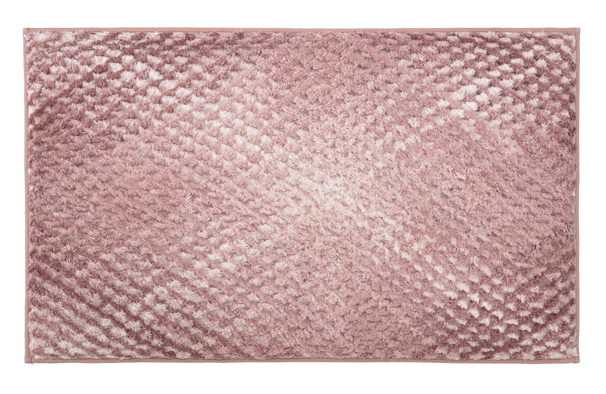 FÜRDŐSZOBASZŐNYEG   rózsaszín   - rózsaszín, Konventionell, műanyag/textil (100/60/2,4cm) - Kleine Wolke