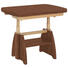 COUCHTISCH Kernnussbaum furniert Nussbaumfarben - Nussbaumfarben, KONVENTIONELL, Metall (90(130,5/65/56-75cm) - Venda