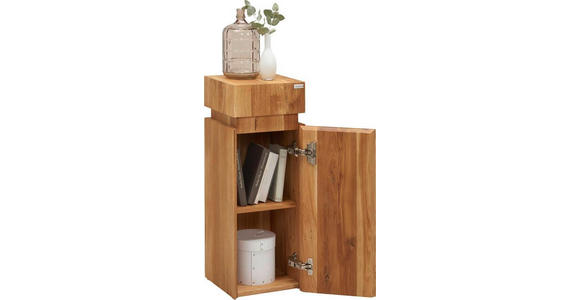 BEISTELLTISCH in Holz 30/30/80 cm  - Eichefarben, MODERN, Holz (30/30/80cm) - Linea Natura