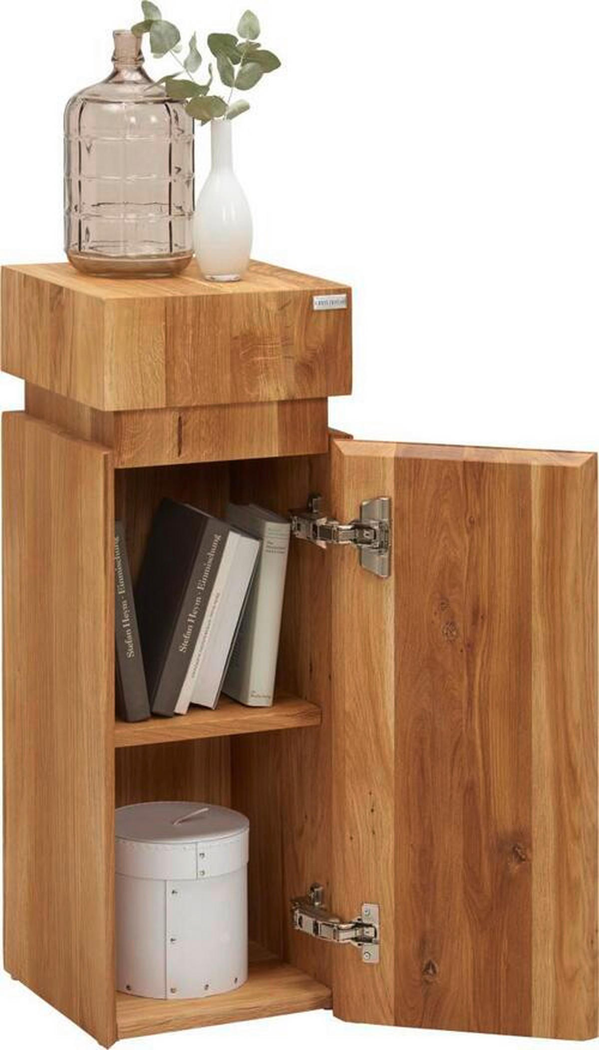 BEISTELLTISCH in Holz 30/30/80 cm  - Eichefarben, MODERN, Holz (30/30/80cm) - Linea Natura