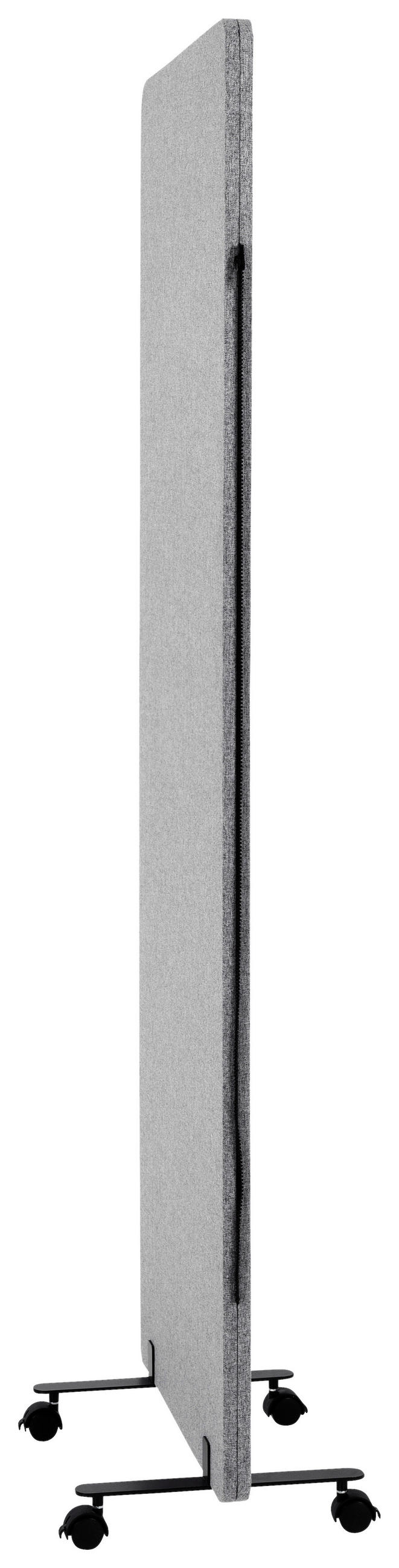 MELLANVÄGG  i metall, plast, textil  mörkgrå  - mörkgrå, Basics, metall/textil (60/177/3cm) - MID.YOU