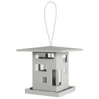 VOGELHAUS - Grau, Design, Kunststoff (22,9/21,5/22,9cm) - Umbra