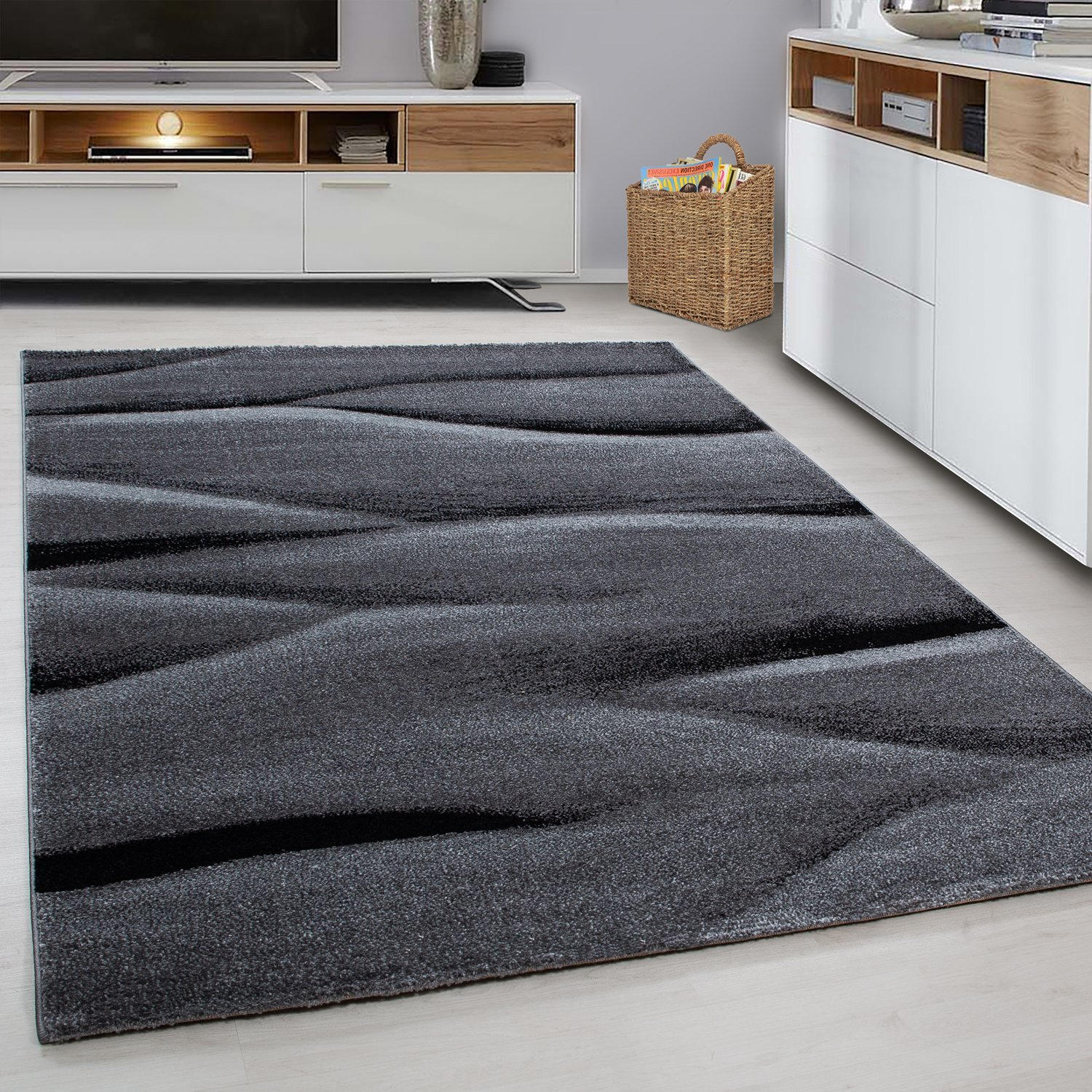 TKANÝ KOBEREC, 80/150 cm, černá - černá, Trend, textil (80/150cm) - Novel
