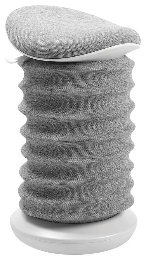 BÜROHOCKER 37,5/53-64/36 cm  - Weiß/Grau, Design, Kunststoff/Textil (37,5/53-64/36cm) - Topstar