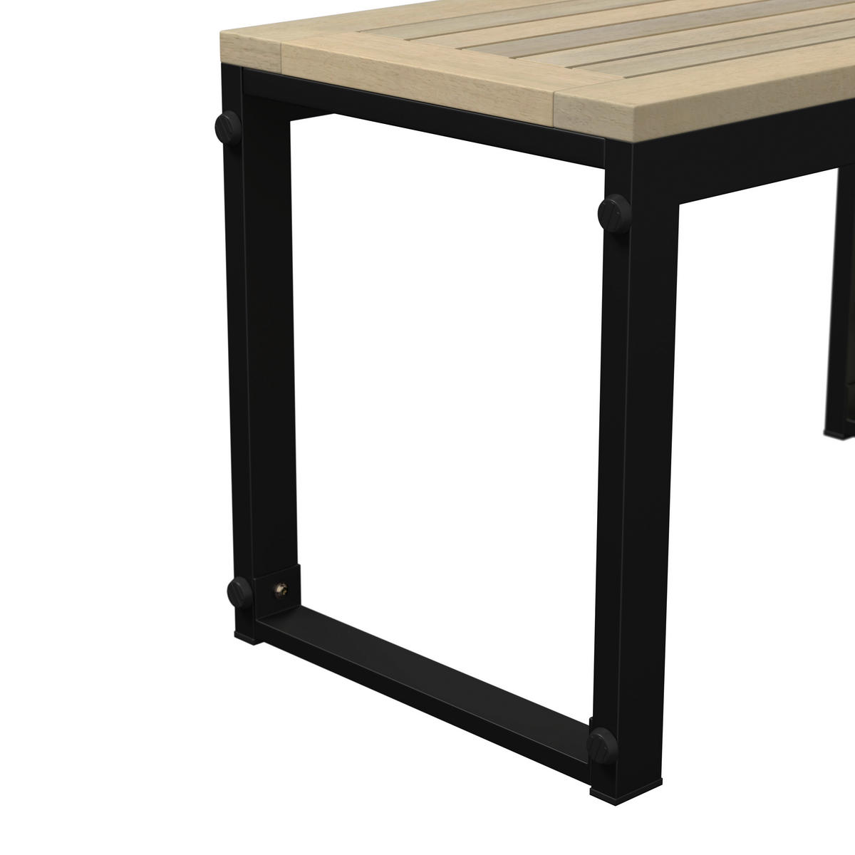 LOUNGETISCH  - Schwarz/Akaziefarben, Natur, Holz/Metall (35/71/41cm) - Ambia Garden