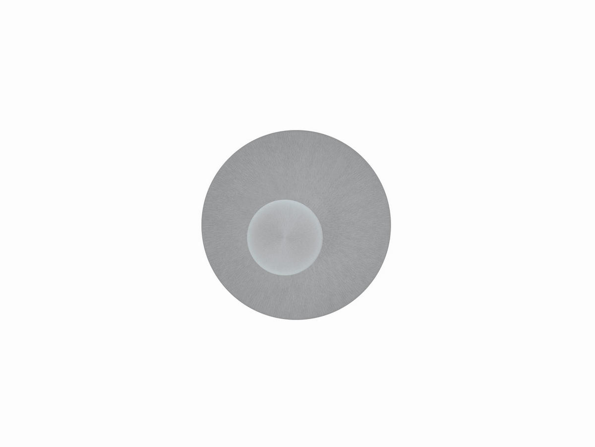 LED-DECKENLEUCHTE STELLA 45/4 cm   - Alufarben, MODERN, Metall (45/4cm) - Hell