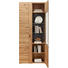VITRINE in Holz, Holzwerkstoff - Eichefarben/Dunkelbraun, KONVENTIONELL, Glas/Holz (89/205,1/37,7cm) - Voleo VITRINE in Holz, Holzwerkstoff - Eichefarben/Dunkelbraun, KONVENTIONELL, Glas/Holz (89/205,1/37,7cm) - Voleo