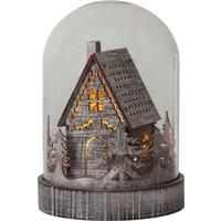 LED-DEKOLEUCHTE  - Klar/Braun, Basics, Glas/Holz (12,5/17,5cm) - Eglo