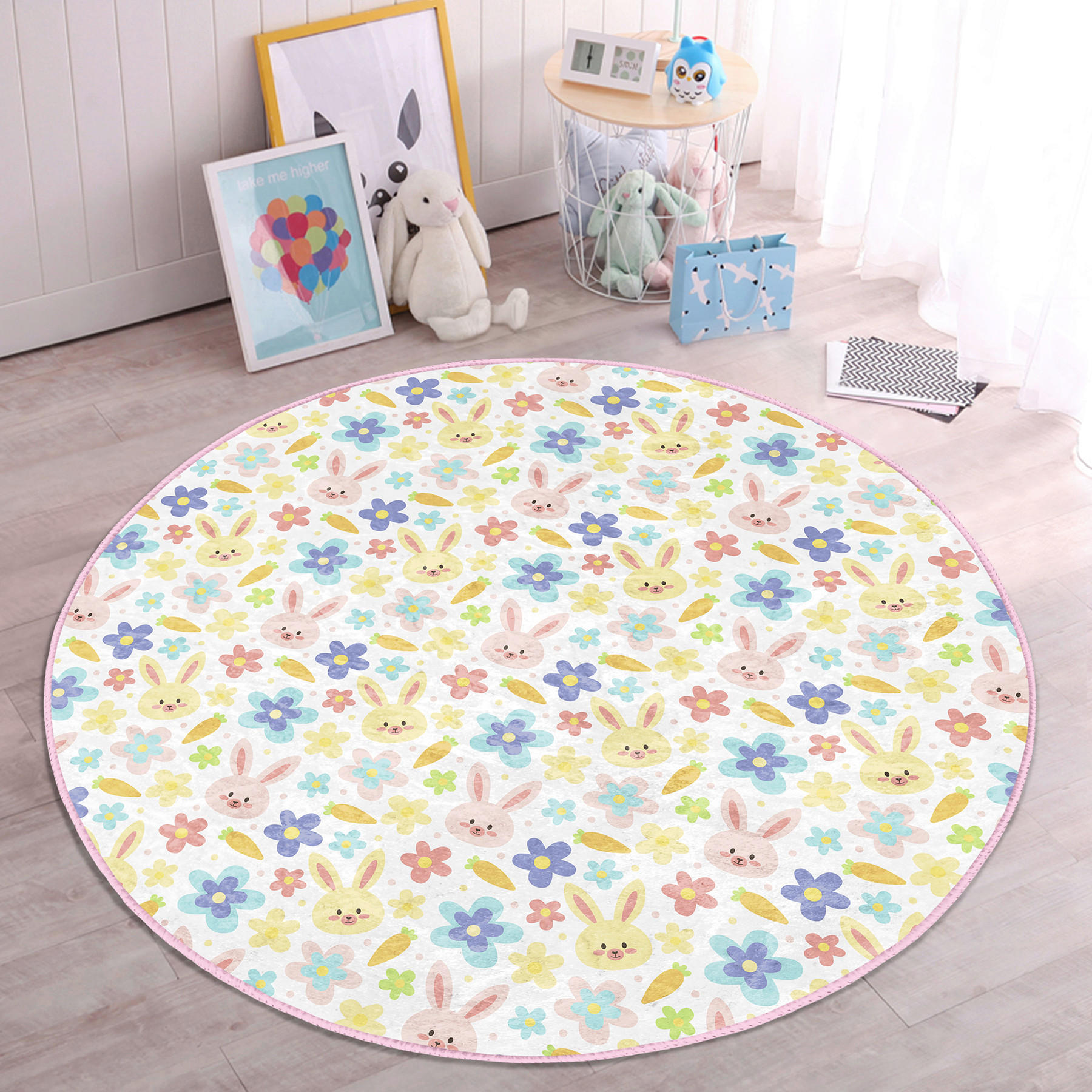 XXXLutz Kinderteppich Mehrfarbig 180x180 cm