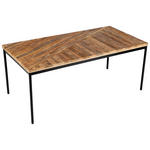 COUCHTISCH Mangoholz vollmassiv 110/55/45 cm rechteckig Schwarz, Hellbraun  - Hellbraun/Schwarz, LIFESTYLE, Holz/Metall (110/55/45cm) - Ambia Home