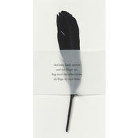 KARTE  - Weiss/Schwarz, Basics, Papier (11,5/22cm) - Räder