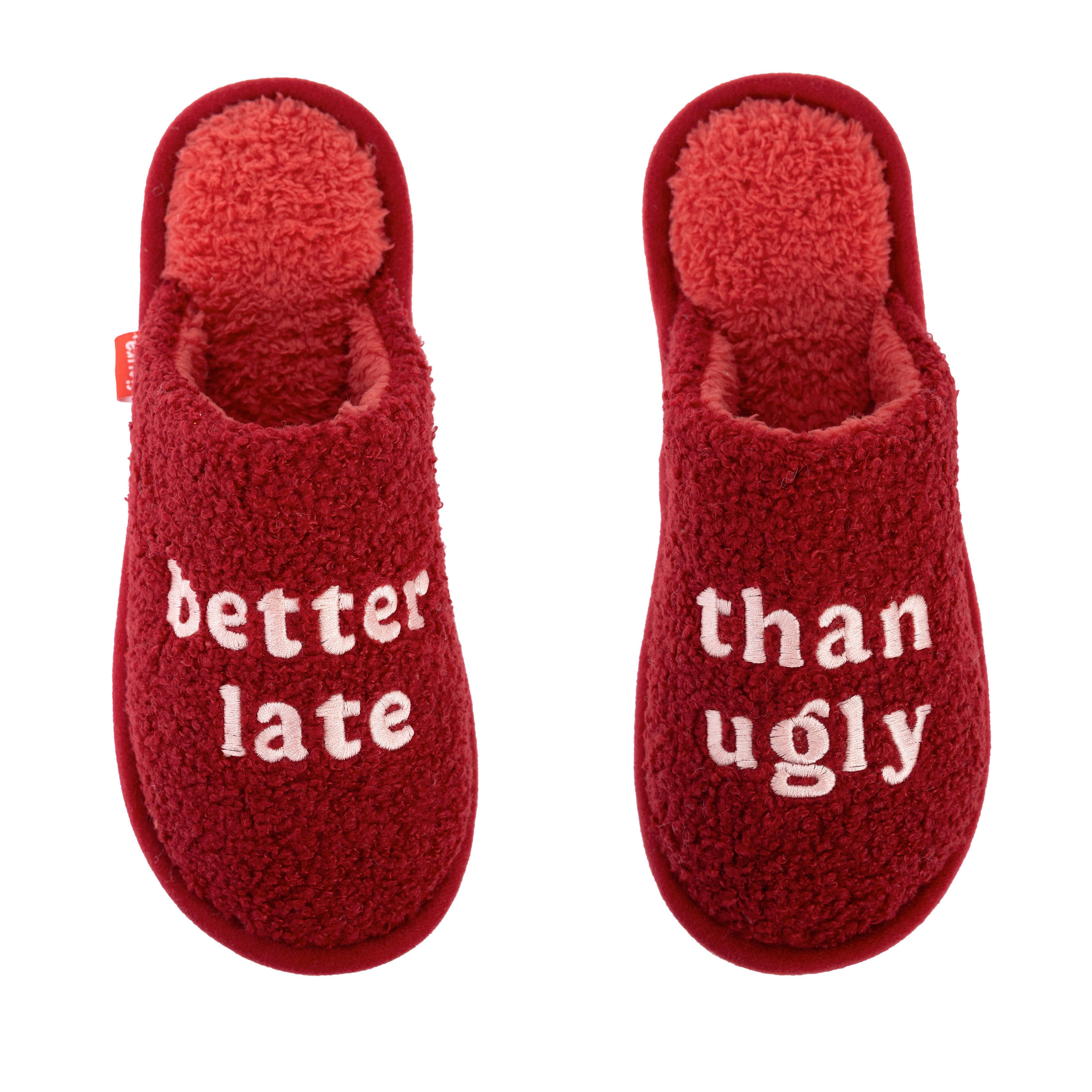 HAUSSCHUHE  - Rot/Weiß, Trend, Kunststoff/Textil (27.5/10/5cm)