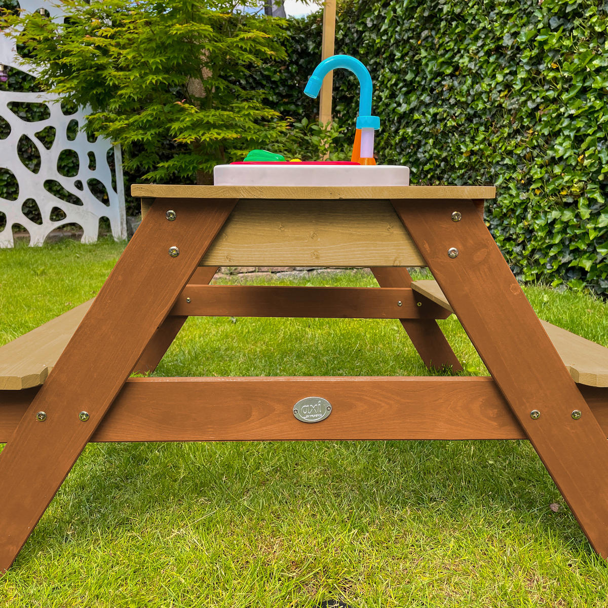 SAND- UND WASSERTISCH  - Braun, KONVENTIONELL, Holz/Kunststoff (97,5/50/95cm) - Ambia Garden