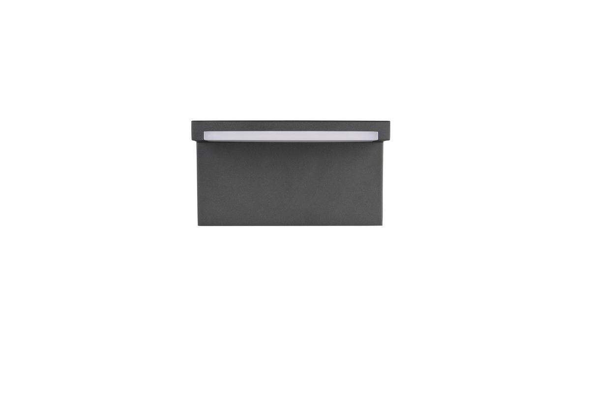 AUSSENWANDLEUCHTE Ravi 18/10/11,5 cm  - Anthrazit/Weiß, Design, Kunststoff/Metall (18/10/11,5cm) - Trio Leuchten