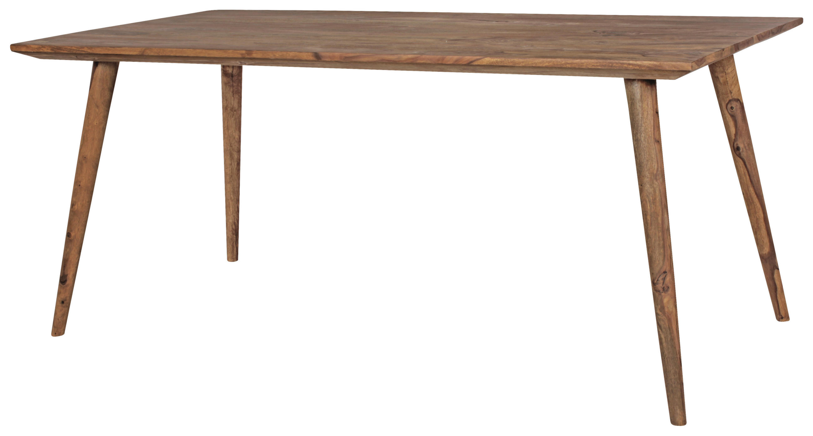 ESSTISCH Sheesham massiv rechteckig Sheeshamfarben  - Sheeshamfarben, Design, Holz (180/80/76cm) - MID.YOU
