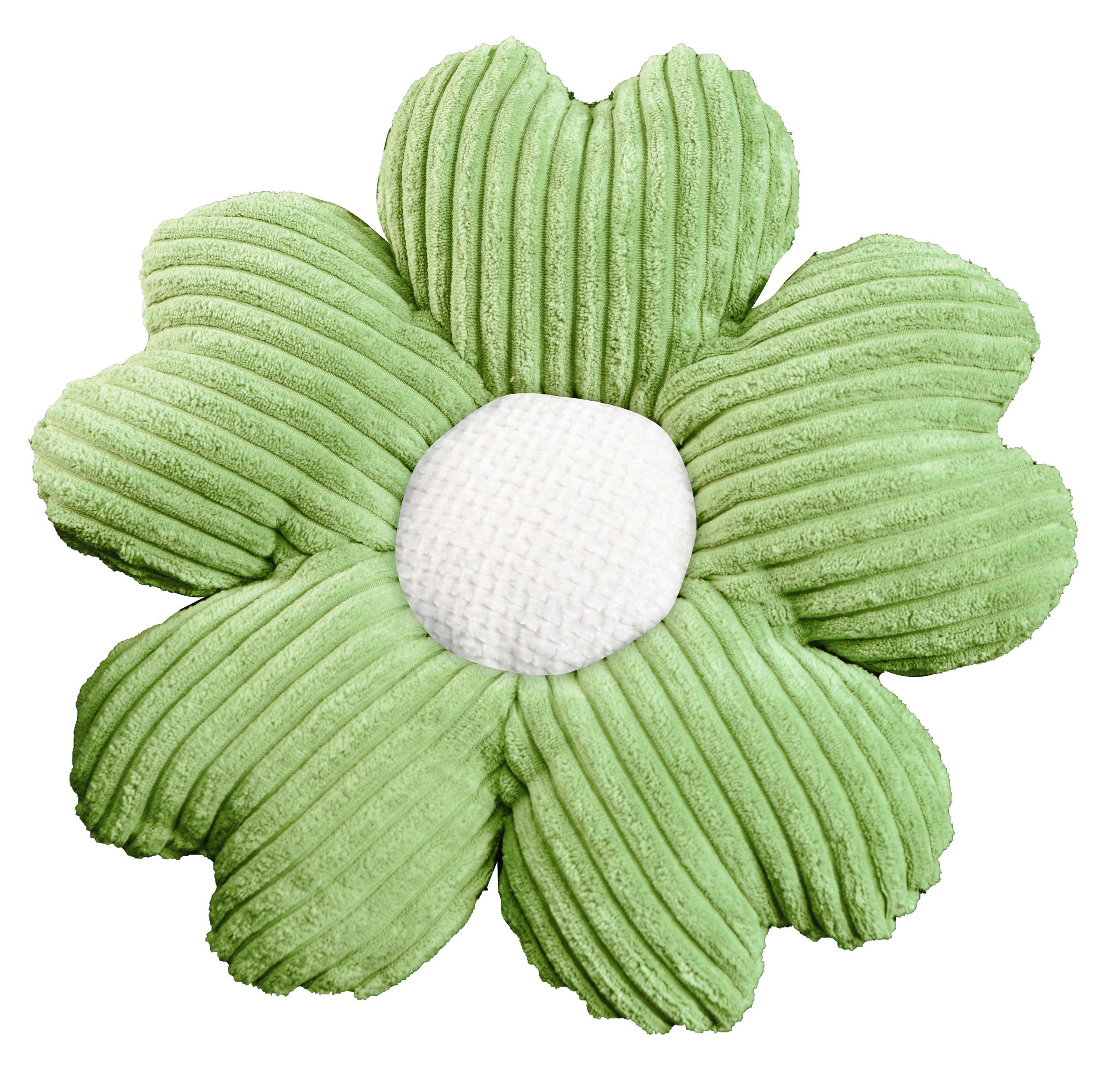 ZIERKISSEN 35 cm  - Weiß/Grün, LIFESTYLE, Textil (35cm)