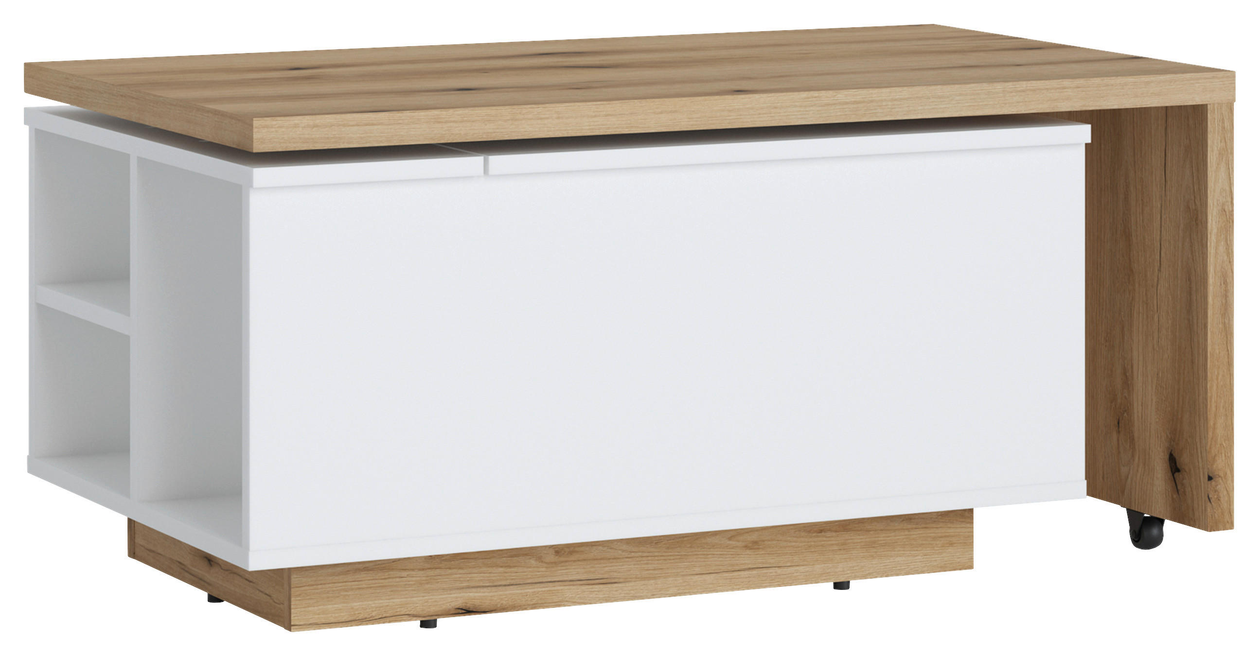 Couchtisch Dalano Weiß/eichefarben B: 95 Cm