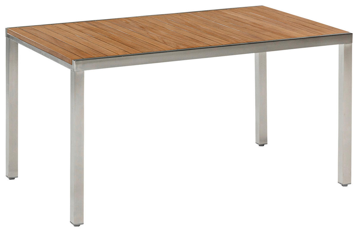 GARTENSET 9-teilig  - Silberfarben/Naturfarben, MODERN, Holz/Textil - Gardenson