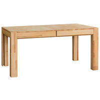 ESSTISCH Buchefarben rechteckig  ausziehbar  - Buchefarben, Natur, Holz (160/90/75cm) - Livetastic
