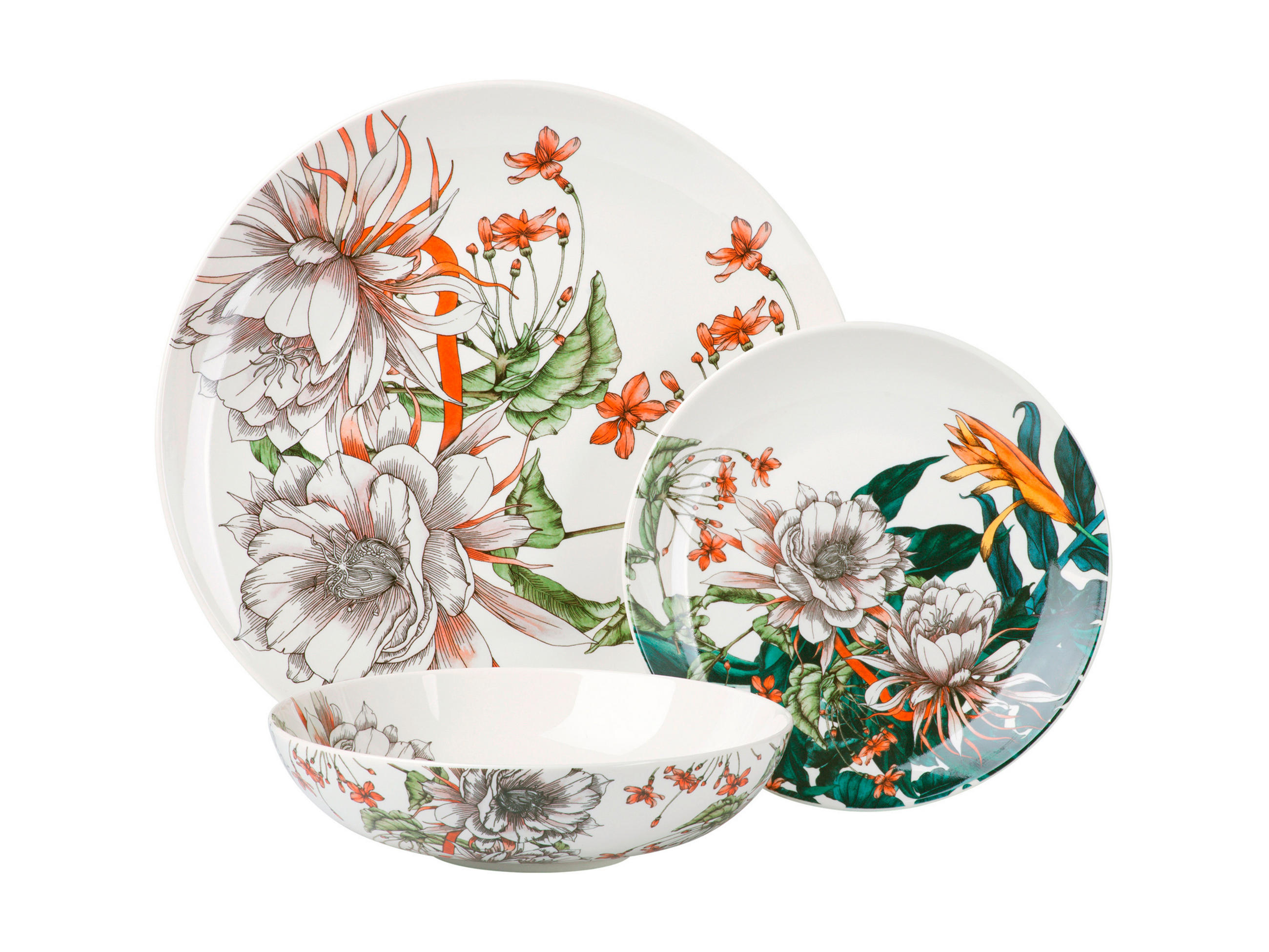 SERVICIU DE MASĂ 12 piese  - Basics, ceramică