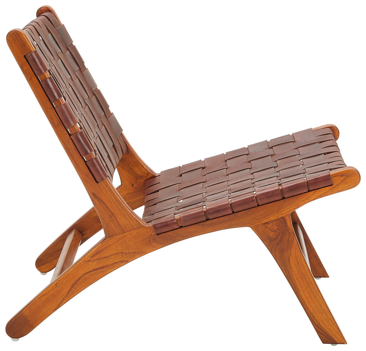 KŘESLO, kůže, dřevo, koňaková - koňaková, Basics, dřevo/kůže (60/78/68cm) - MID.YOU
