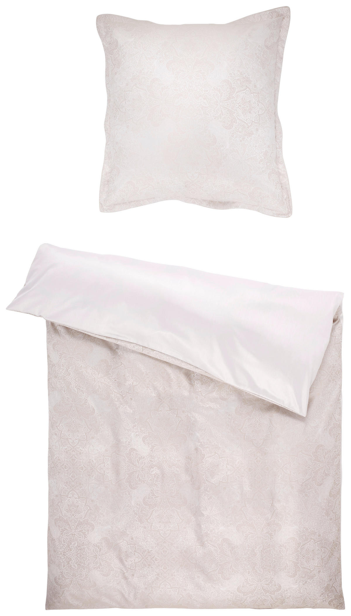 BETTWÄSCHE Shirley Damast 135/200 cm  - Taupe, Basics, Textil (135/200cm) - Curt Bauer