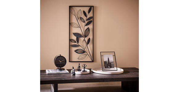 WANDDEKO Metall  - Schwarz, Natur, Metall (35,5/81,5cm) - Ambia Home