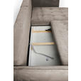 ECKSOFA  in Chenille Taupe  285/200 cm  - Taupe/Schwarz, MODERN, Textil/Metall (285/200cm) - Carryhome