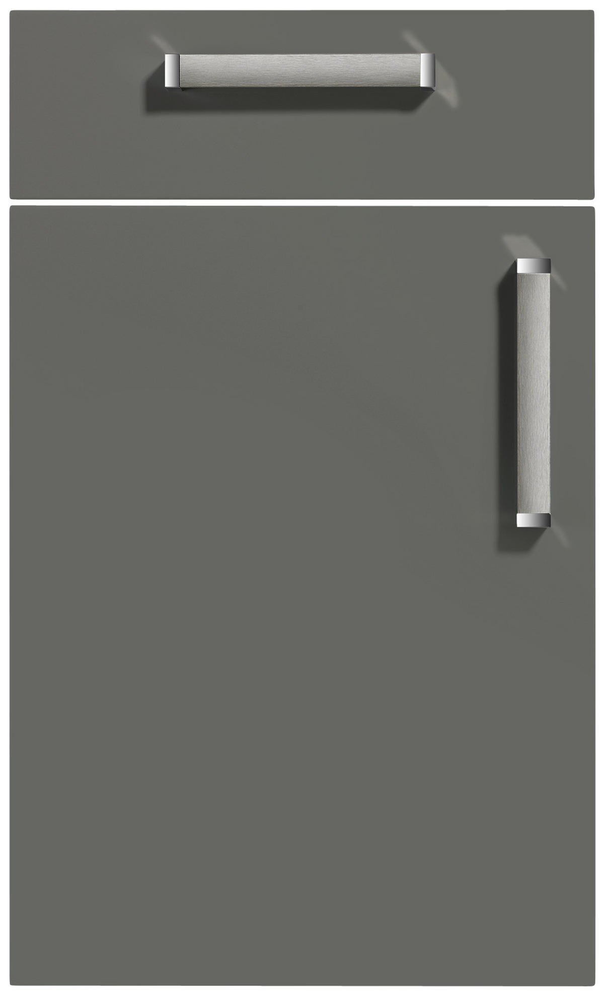 EINBAUKÜCHE   - Weiß/Grau, Design, Holzwerkstoff - Dieter Knoll