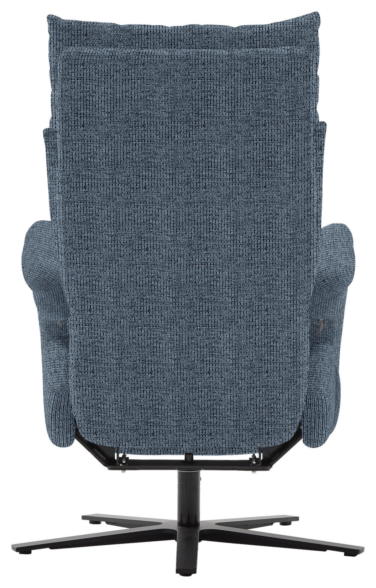 FERNSEHSESSEL in Struktur Blau  - Blau/Schwarz, Modern, Textil/Metall (73/113-117/85cm) - Cantus