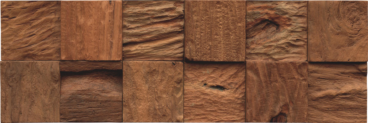 WANDVERKLEIDUNG 10 Stück  - Braun, Basics, Holz (55.2/18.4/2cm)