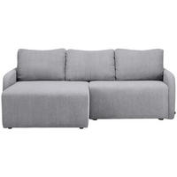 ECKSOFA Grau Cord  - Schwarz/Grau, KONVENTIONELL, Kunststoff/Textil (217/146cm) - Carryhome