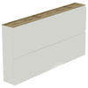 SCHUHKIPPER - Sandfarben/Weiss, Design, Holzwerkstoff (160/81/22cm) - Moderano