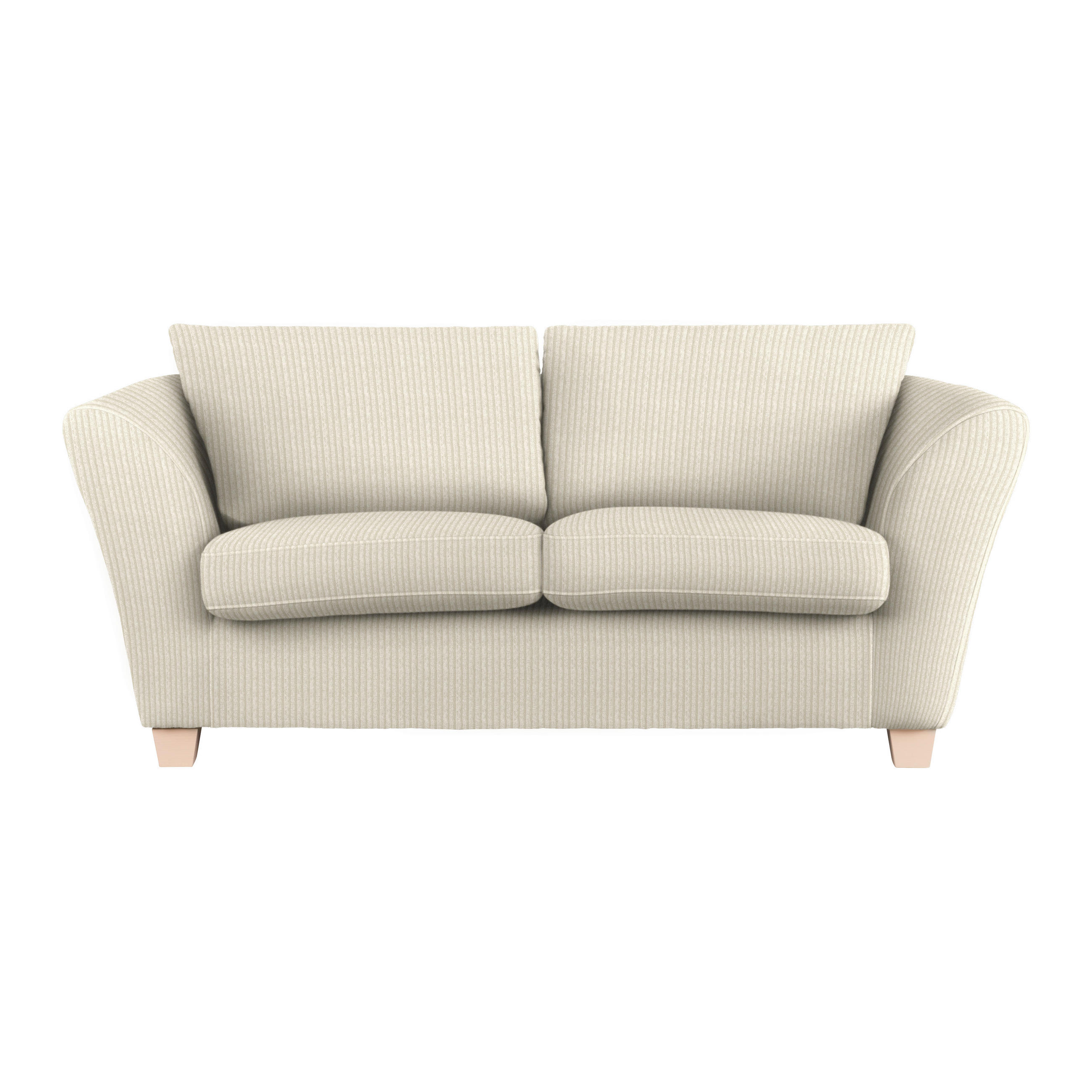 2-SITS SOFFA i textil beige  - beige/naturfärgad, trä/textil (190/70-85/95cm) - MID.YOU