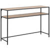 KONZOLOVÝ STOLEK, černá, divoký dub, kompozitní dřevo, 120/35/79 cm - divoký dub/černá, Trend, kov/kompozitní dřevo (120/35/79cm)