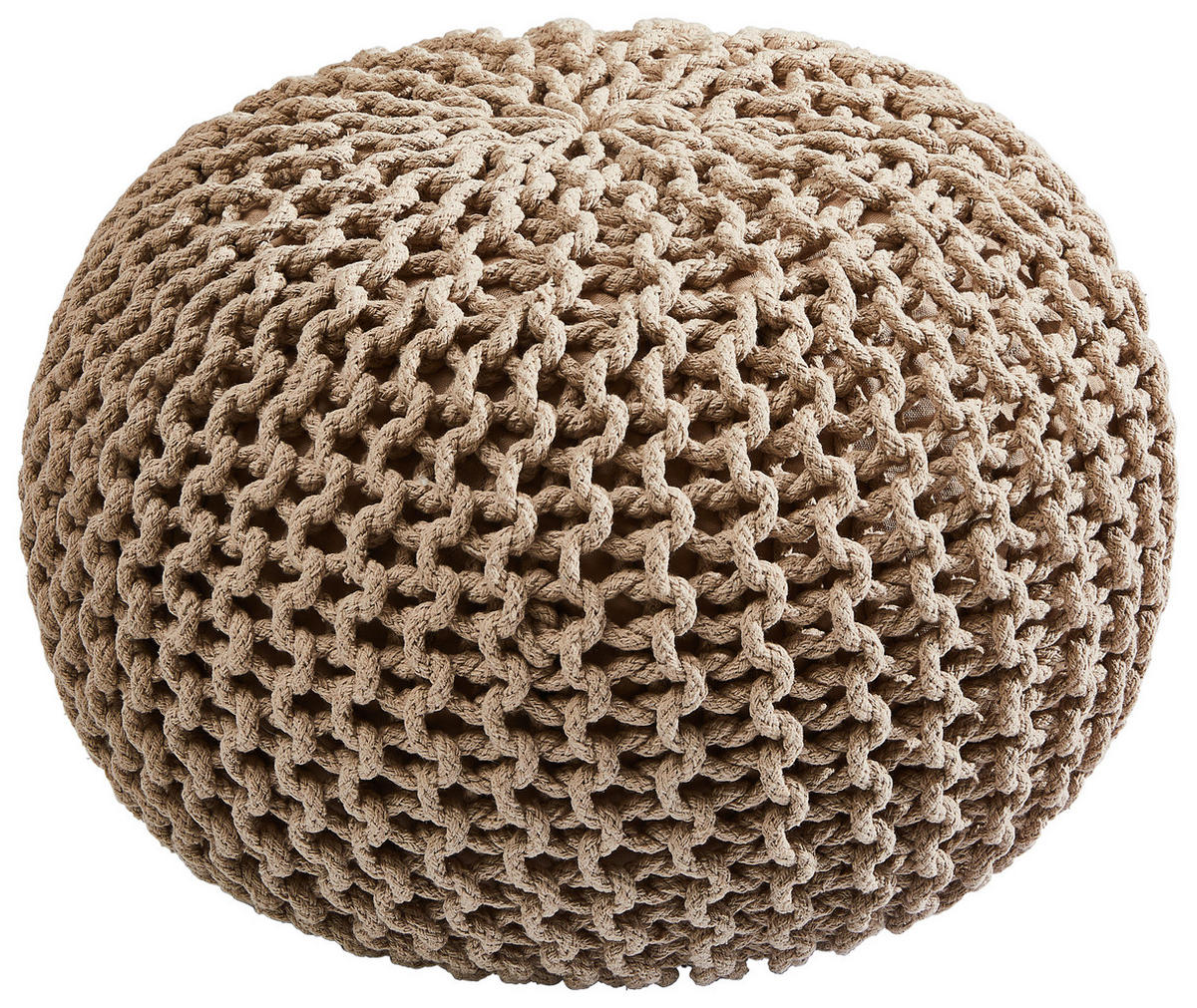 SEDACÍ PODUŠKA, 55/55/35 cm - šedá/béžová, Trend, textil (55/55/35cm) - Linea Natura