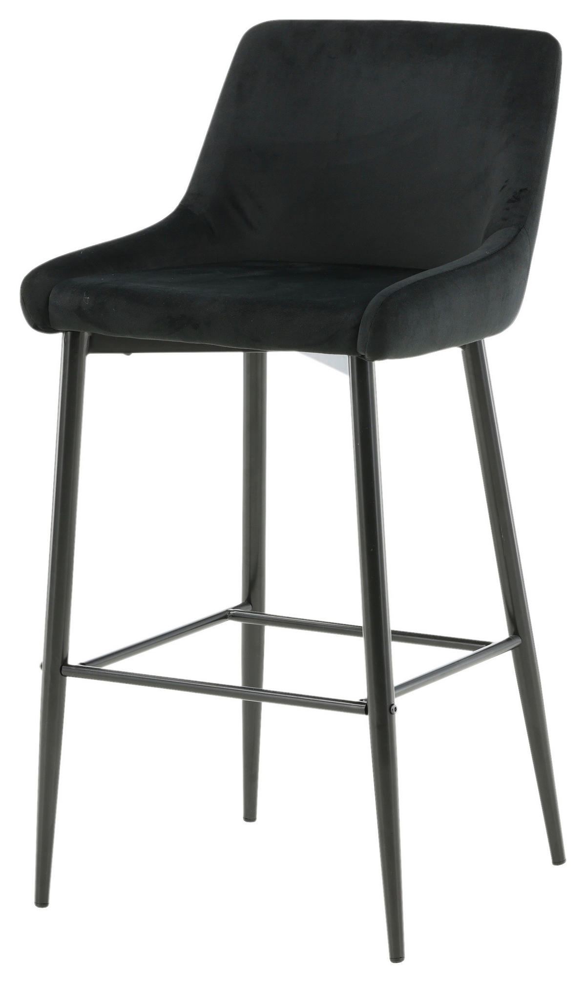 BARPALL SET i svart  - svart, Design, metall/textil (48/105/57cm) - Livetastic