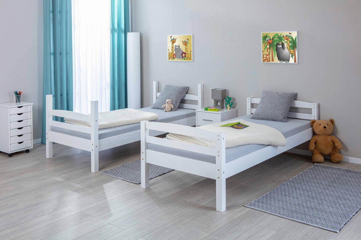ETAGENBETT - Weiß, KONVENTIONELL, Holz (90/200cm) - Livetastic