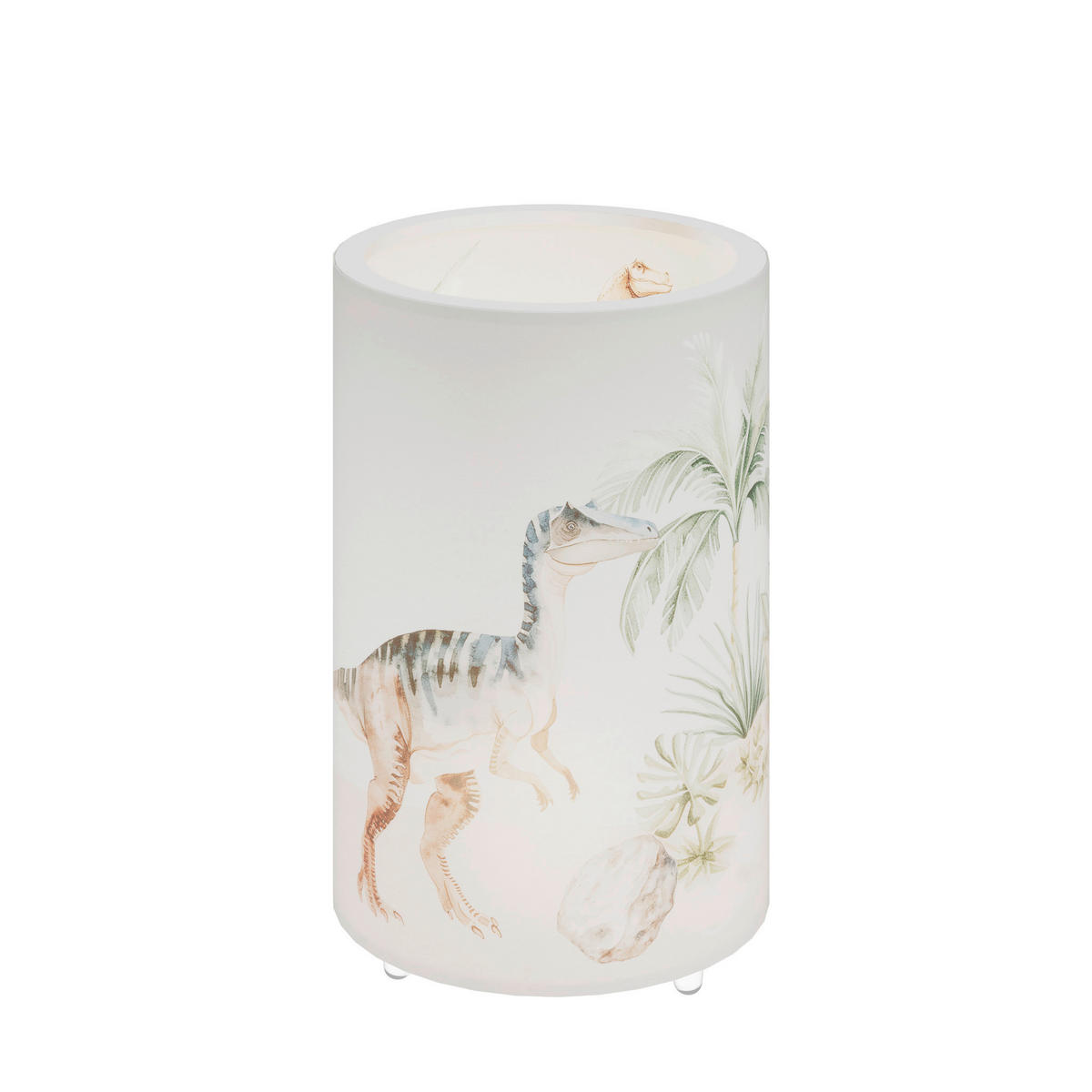 LED-KINDERTISCHLEUCHTE Jurassic 15/15/25 cm   - Weiß, Basics, Holz (15/15/25cm)