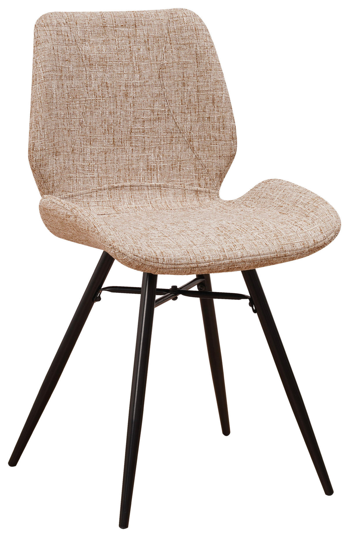 SADA ŽIDLÍ 4 kusy - bílá/černá, Design, kov/textil (47/82/55cm) - MID.YOU